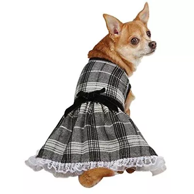 Zack & Zoey Park Avenue Dog Dress Black Pet Dresses Ruffle SMALL • $9.99