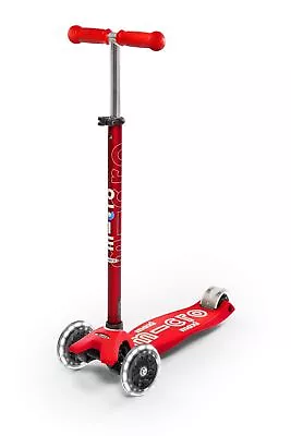 Micro Kickboard - Maxi Deluxe LED - Three Wheeled Lean-to-Steer Swiss-Design... • $257.59
