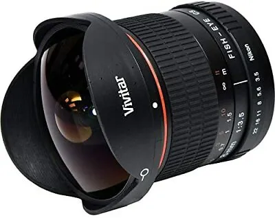 Vivitar 8mm F/3.5 Fisheye Lens (for Nikon F-Mount) V-8MM-N • $129.99