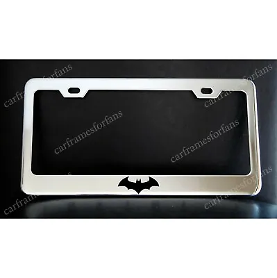 BATMAN License Plate Frame Custom Made Of Chrome Plated Metal • $29.99