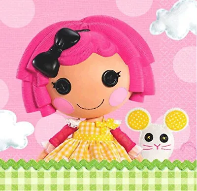 LALALOOPSY Birthday Party Supplies Lunch/dinner PAPER NAPKINS 16pcs  2-ply • $1.89