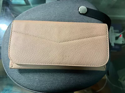 Used Burberry Trench Leather Envelope Wallet (ASH ROSE/PALE CLEMENTINE) • $120