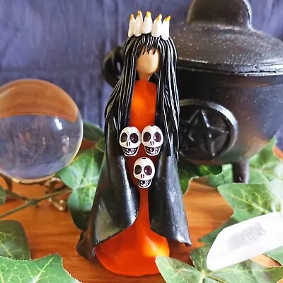 Samhain Pagan Goddess Figurine Statue - Pagan Altar Decoration Wiccan Witch • £26