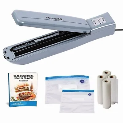 $55.99 • Buy PowerXL Duo NutriSealer Food Vacuum Sealer Machine With Vacuum Seal Bags & Rolls