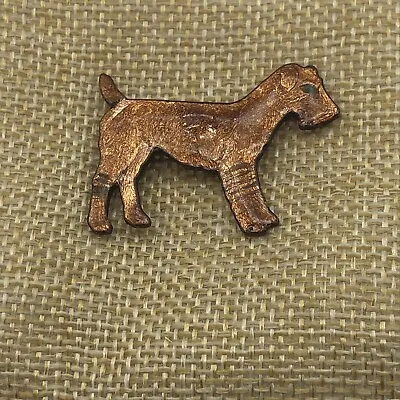Vintage Artisan Enamel Puppy Dog Brooch Pin Unsigned Blemish On Leg  • $13.99