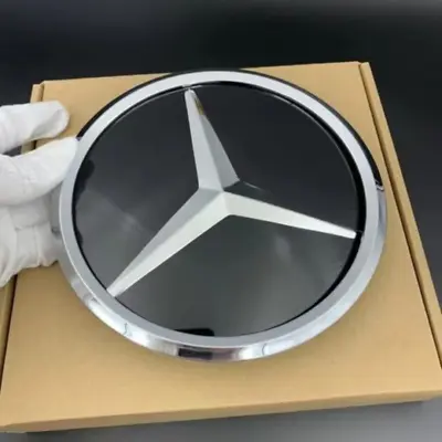 Fits Mercedes Benz W205 W212 Front Grille Mirror Glass Star Emblem Twist Silver • $39.79