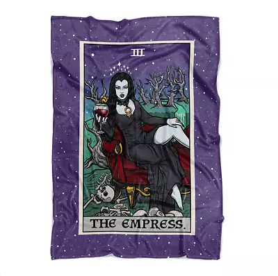 The Empress Vampire Tarot Card Blanket Gothic Halloween Sexy Powerful (60 X 50) • $54.95