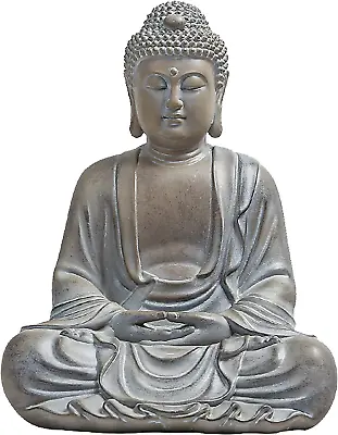 Meditating Buddha Statue Outdoor Large Zen Garden Statues 10.3Inch Buddha Sere • $39.95