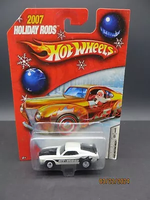 2007 Hot Wheels Holiday Rods #1 Ford Mustang Mach 1 White • $5.99