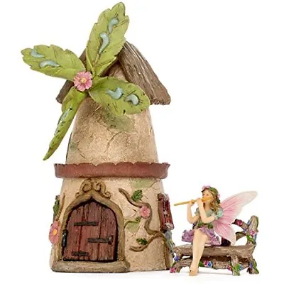 Miniature Fairy Garden House Kit Mini Fairy Figurines Indoor Or Outdoor 3 Piece  • $39.85