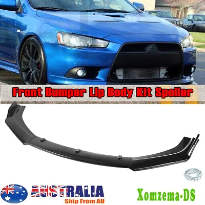 AU Front Bumper Lip Splitter Spoiler Body Kit For Mitsubishi Lancer CJ CY CF CE • $54.95