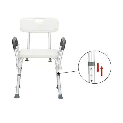 300 Lb. Elderly Bathtub Bath Tub Medical Shower Seat Chair Bench Stool With Back • $45.89