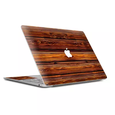 Skin Decal Wrap For MacBook Air Retina 13 Inch - Red Deep Mahogany Wood Pattern • $15.98