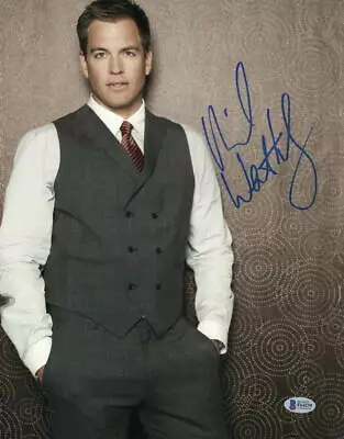 Michael Weatherly Signed 11x14 Photo Ncis Authentic Autograph Beckett Coa F • $148.50