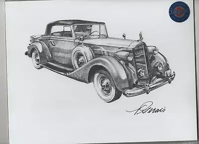 Packard Convertible Coupe Fine Art Print By Designer Vince Geraci • $8.95