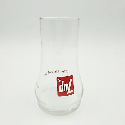 Vintage 1970's 5 3/4   Tall  7up The Uncola Upside Down Glass  Nice Condition • $9.86