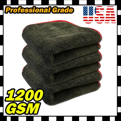 Microfiber Towel Cleaning Cloth No-Scratch Rag Car Polishing Detailing Kitchen • $9.50