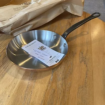 Mauviel M'200 CI 2mm Copper Frying Pan With Cast Iron Handles 8” NEW • $139.99