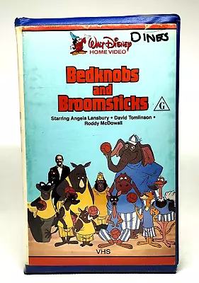 Bedknobs And Broomsticks VHS PAL Disney Home Video EX-RENTAL Clamshell RARE 1971 • $20