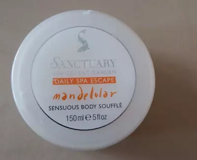 SANCTUARY SPA COVENT GARDEN MANDELULAR SENSUOUS BODY SOUFFLE 150ml POT SEALED • £4.75