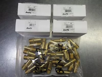 80 NEW! Amflo 608 1/2  Hose ID X 3/8  MNPT Brass Hose Barbs 087817520143 • $10