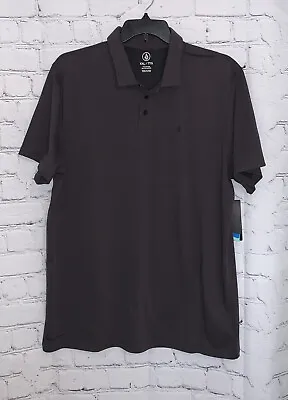 Volcom Men's XXL 2XL Hazard Pro Polo Shirt Short Sleeve Quick Dry Gray • $29