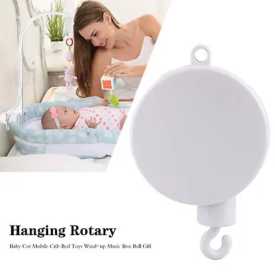 Wind Up Movement Music Box Baby Mobile Crib Hanging Rotating Infant Bed Bell • £7.86