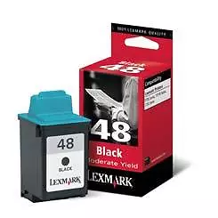 2 X  ORIGINAL LEXMARK 48 BLACK CARTRIDGE FITS THE SAME AS NO. 50 FAST POSTAGE • £13.49