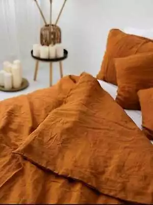 Cotton Duvet Cover In Cinnamon Bedding Set With 2 Pillow Case Quilt Duvet Set • $215.68