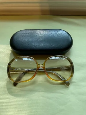 $45.88 • Buy Vintage Christian Dior Eyeglasses Frames  Brown Yellow 2035-20 54-14
