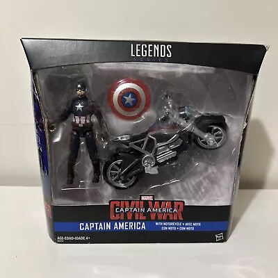 Marvel Legends Captain America Civil War Motorcycle Hasbro Action Figure New • $36