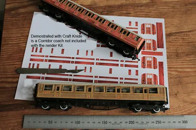 Hornby Coach LNER TEAK Vinyl Overlay For Gresley Brake Coach 00 Gauge  X 1 • £13