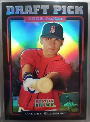 2005 Topps Chrome Update & Highlights Jacoby Ellsbury Black Refractor RC /250 • $24.95