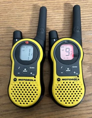 Pair Of Motorola Talkabout MH230R 22ch GMRS/FRS 2-Way Radio/Walkie-Talkies Works • $39.99