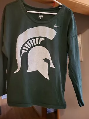 Womens Nike Michigan State Spartans Shirt Size Large • $13