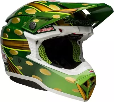 Bell Moto-10 Spherical MIPS Helmet (Mcgrath Replica 22 Gloss Gold/Green) • $919.95