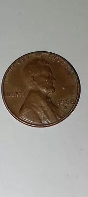 1968 D Lincoln Penny With Error On Top Rim And  L  In Liberty On Edge Wide AM • $250