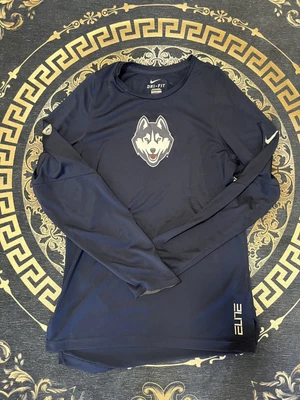 $30 • Buy UConn Nike Elite Dri-Fit Navy Long Sleeve Shirt