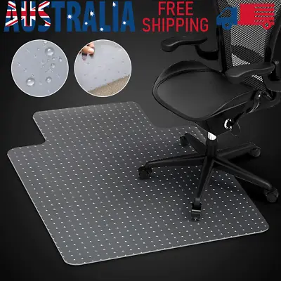 Home Office PVC Chairmat Chair Mat For Carpet Soft Floor Protector Computer Work • $26.91