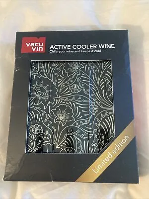 $9.99 • Buy Vacu Vin Rapid Ice Active Cooler Wine Bottle Chilling Sleeve, Silver
