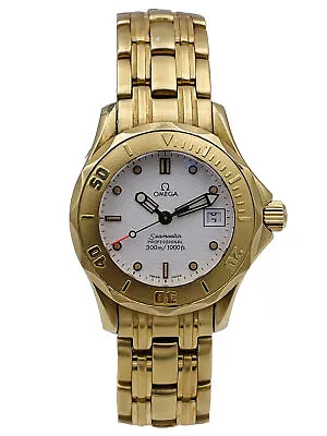Watch Omega Seamaster Lady Gold 18ct 108gr Wr300m 29mm On Sale New • £6838.09