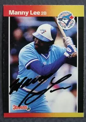 Toronto Blue Jays Star Manny Lee Signed / Autographed 1989 Donruss Baseball Card • $8.99