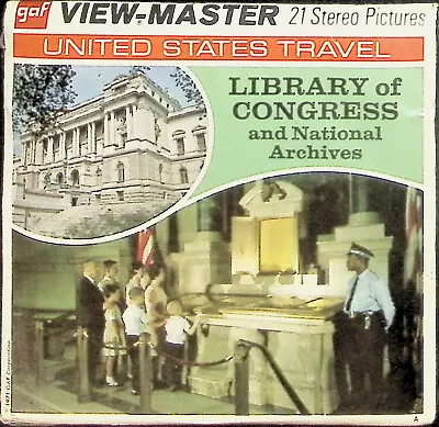 LIBRARY OF CONGRESS & NATIONAL ARCHIVES 3d View-Master 3 Reel Packet NEW SEALED  • $24.99