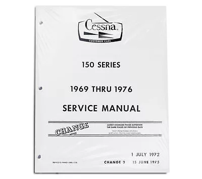 1969-76 CESSNA 150 Series Service Repair Maintenance Aircraft Manual • $91.31