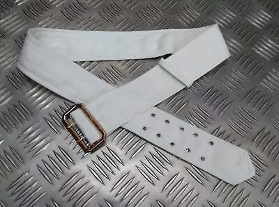 White Dress Uniform Jacket Cloth Belt RN RAF ARMY Genuine British Military  • £9.99