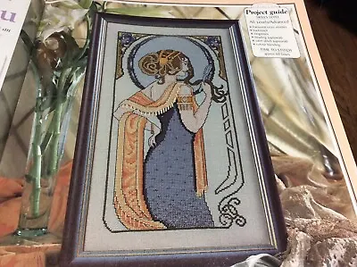 (G46) Art Nouveau Lady Cross Stitch Chart • £1.40