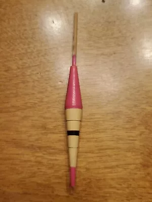 Vintage Fishing Pink Wood Slim Bobber • $4.99