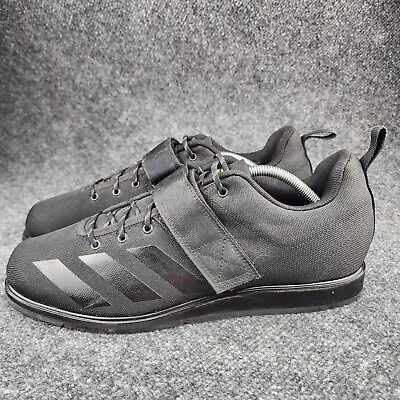 Adidas POWERLIFT 4 Mens 12 Black Weightlifting Shoes Lifters Squat Gym Trainer • $39.97