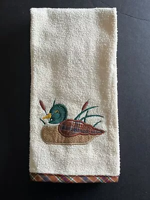 1980s  Duck Mallard Cattails Kitchen Tea Dish  Hand Towel  Barth & Dreyfuss • $19.99