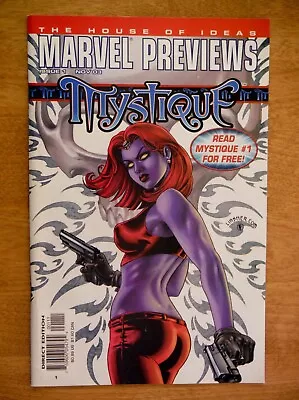 MARVEL PREVIEWS #1 (Nov. 2003) Complete First Issue Of “Mystique”—Linsner Cover • $12.24